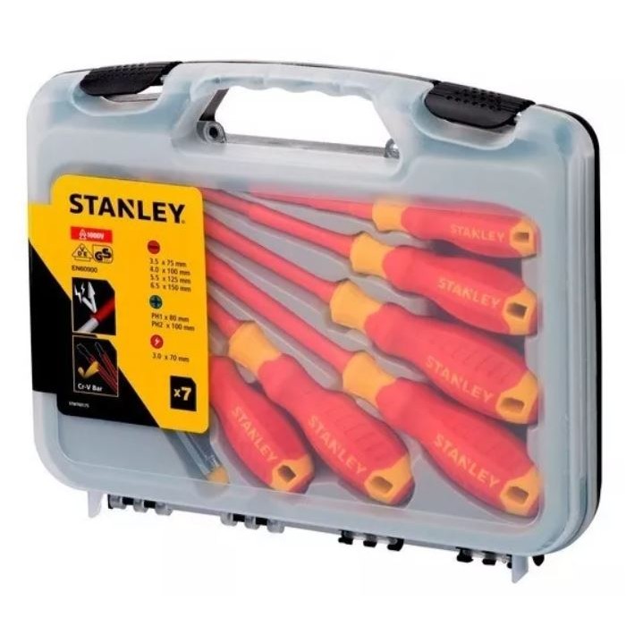 DESTORNILLADOR AISLADO 1000v 7 Pz STANLEY