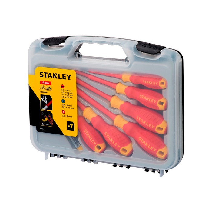 DESTORNILLADOR AISLADO 1000v 7 Pz STANLEY