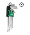 LLAVE TORX CON SEGURO 9 PZ TOPTUL