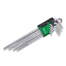 LLAVE TORX XL CON SEGURO 9 PZ TOPTUL