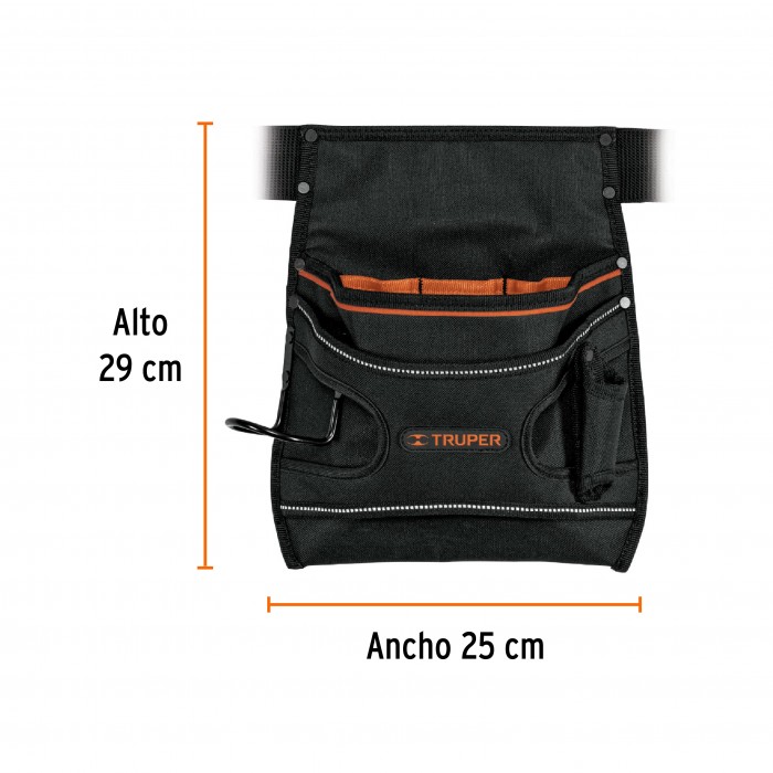 Cartuchera Bolso Porta Herramientas Cinturon 7 Comp. Truper